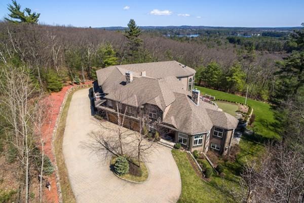 Aerial view of the house