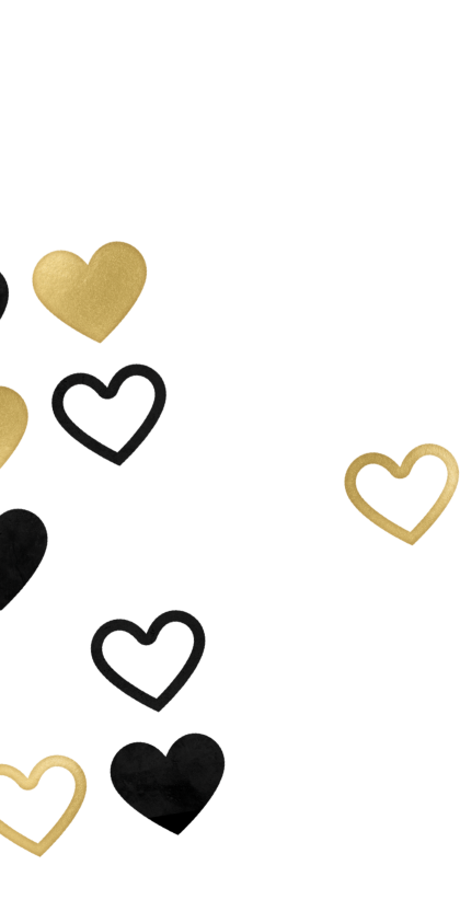 Multi-colored hearts image